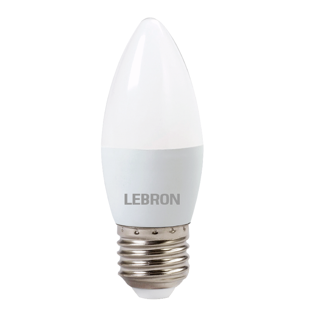 LED лампа LEBRON L-С37, 8W, 220V, Е27, 4100K, 720Lm